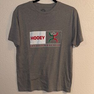 Hooey Charcoal Tee with Western Logo